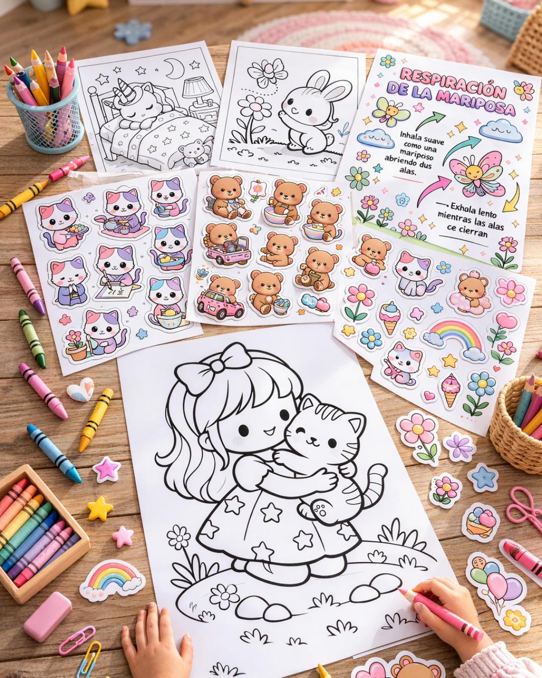 Mega Kit para Niños Imprimible: +1200 Actividades Creativas, Educativas y de Calma