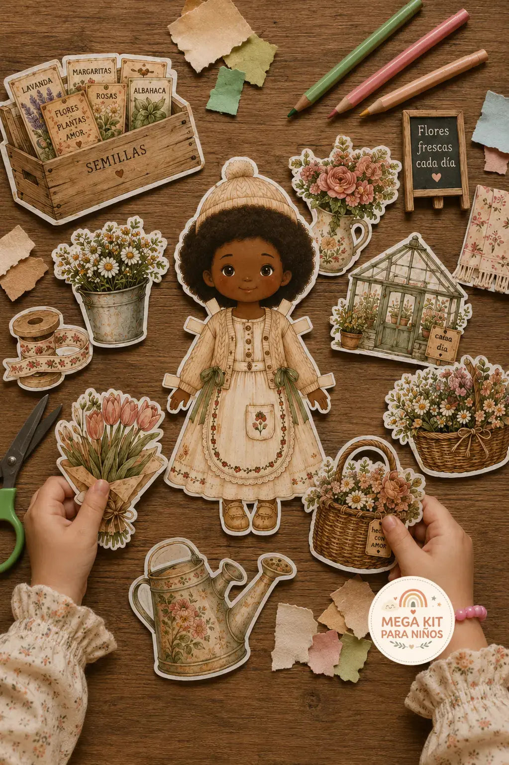 Mini mundo florería imprimible